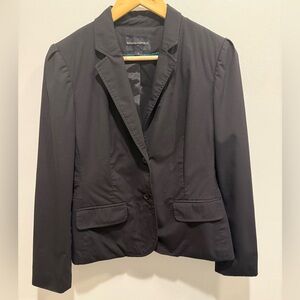 Banana Republic Black Peplum Blazer Size 8 Career Workwear Tailored Jacket